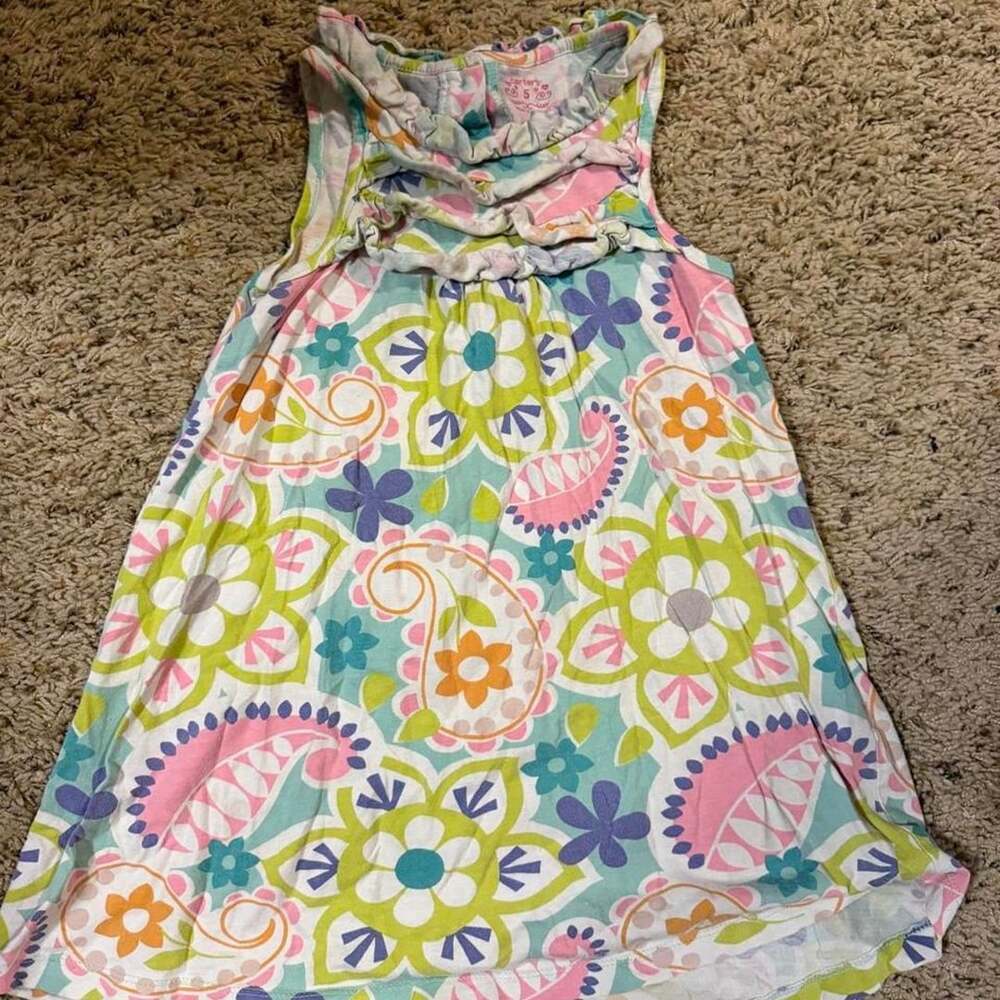 Carter's Girls Floral Paisley Dress Size 5
